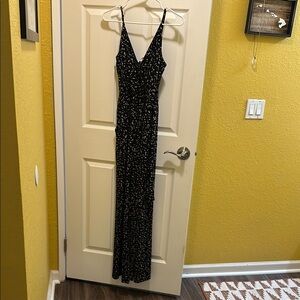 Kaileigh Black Sleeveless Slip Jumpsuit